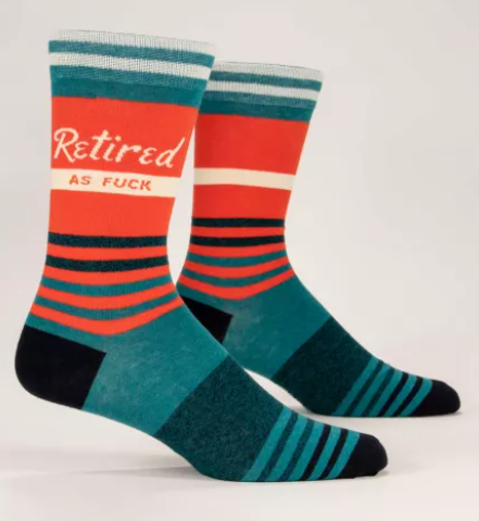 Retired As F*ck Crew Socks