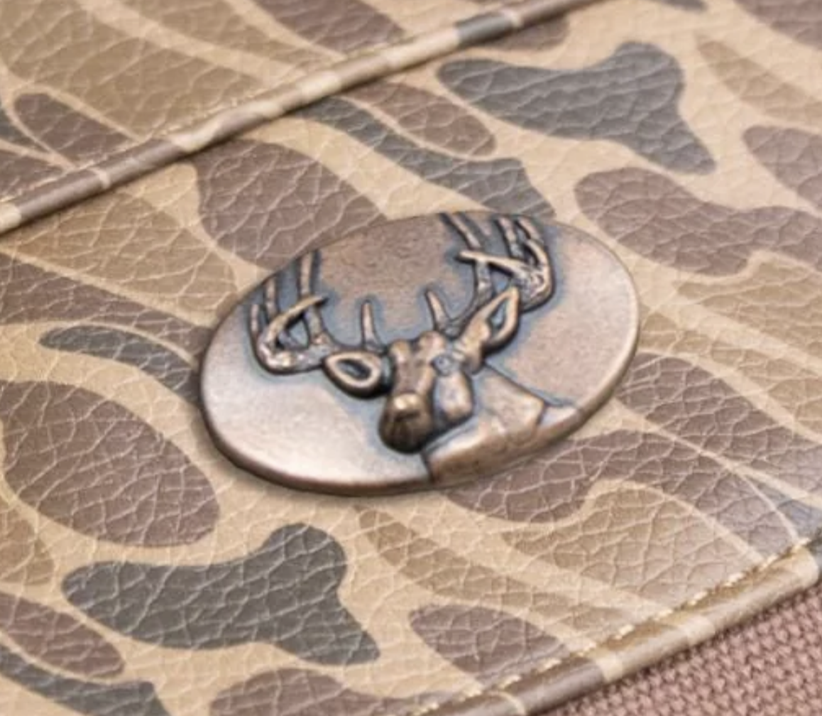 Old School Camo Brown Canvas Weekender Bag