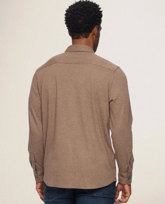 HERO STRETCH FLANNEL SHIRT - BROWN