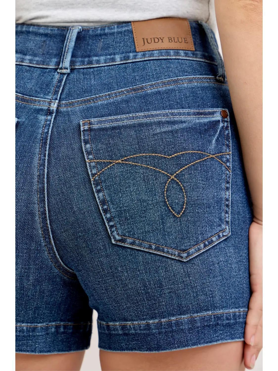Judy Blue Tummy-Control HW Slim Shorts