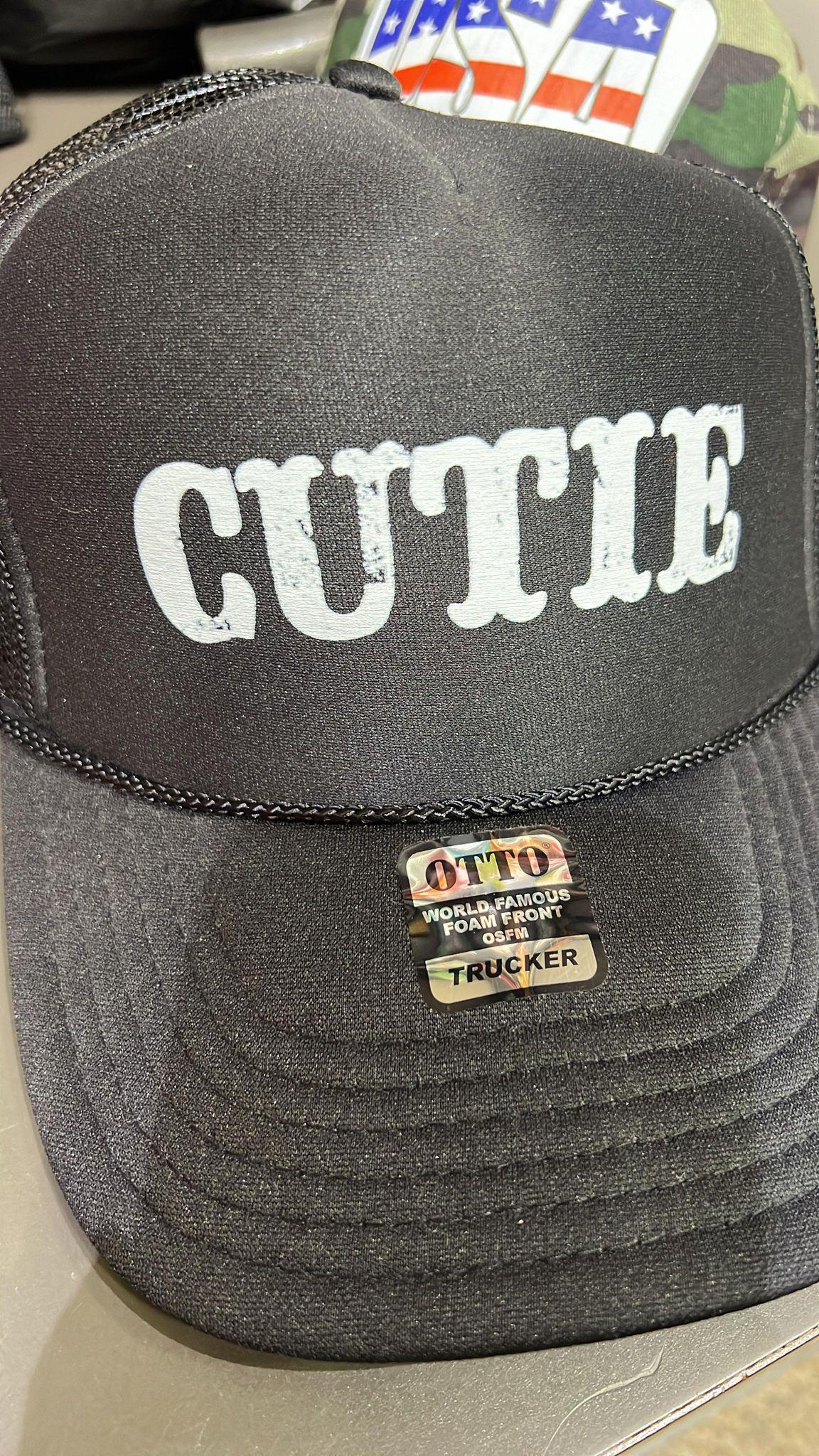 Cutie Black Trucker Hat