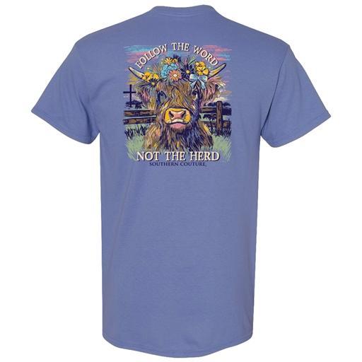 Classic Follow The Cow - Violet Tee