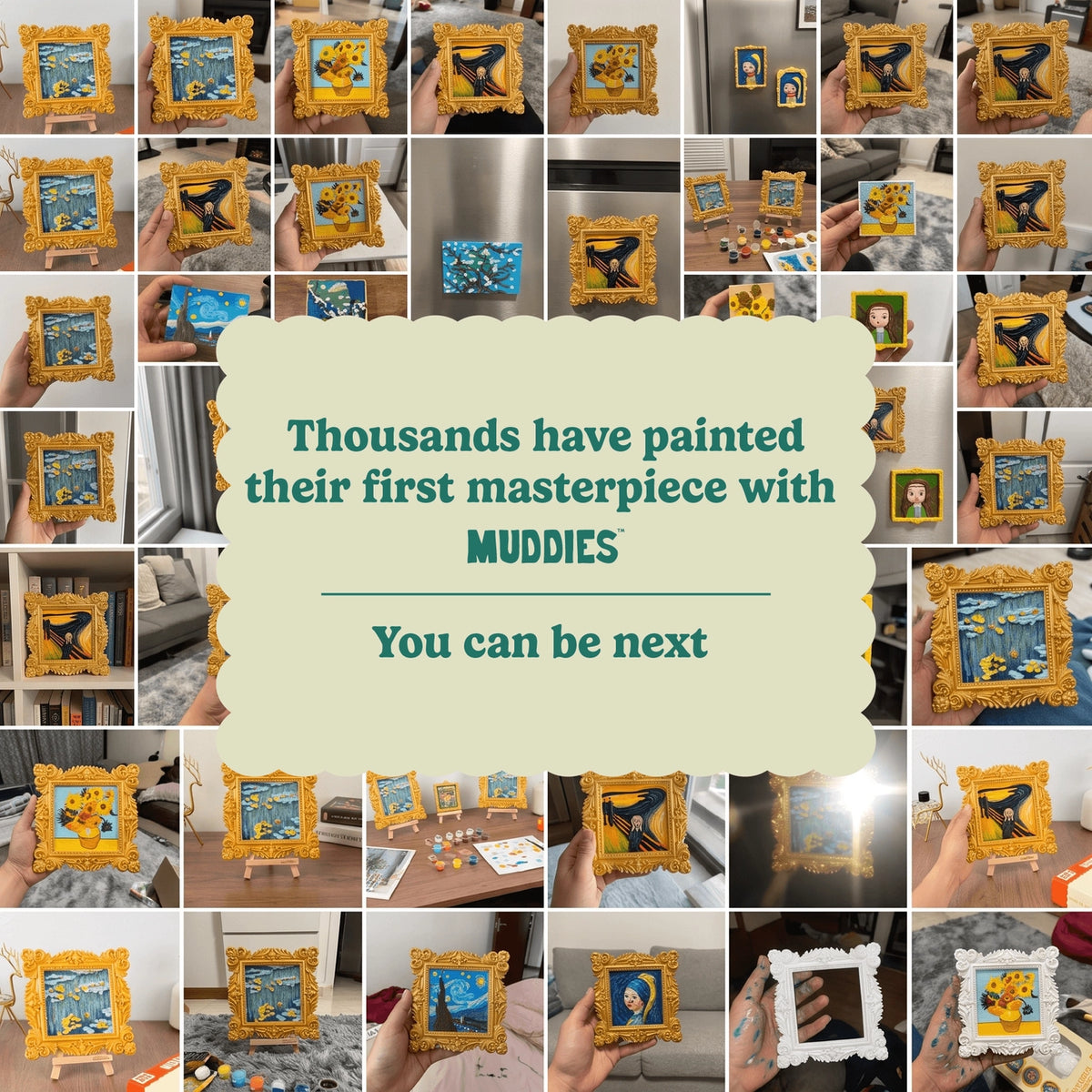 Craft Hero Muddies™ - Van Goghs Masterpieces - DIY Magnets