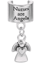 Nurses Are Angels Stethoscope Charm