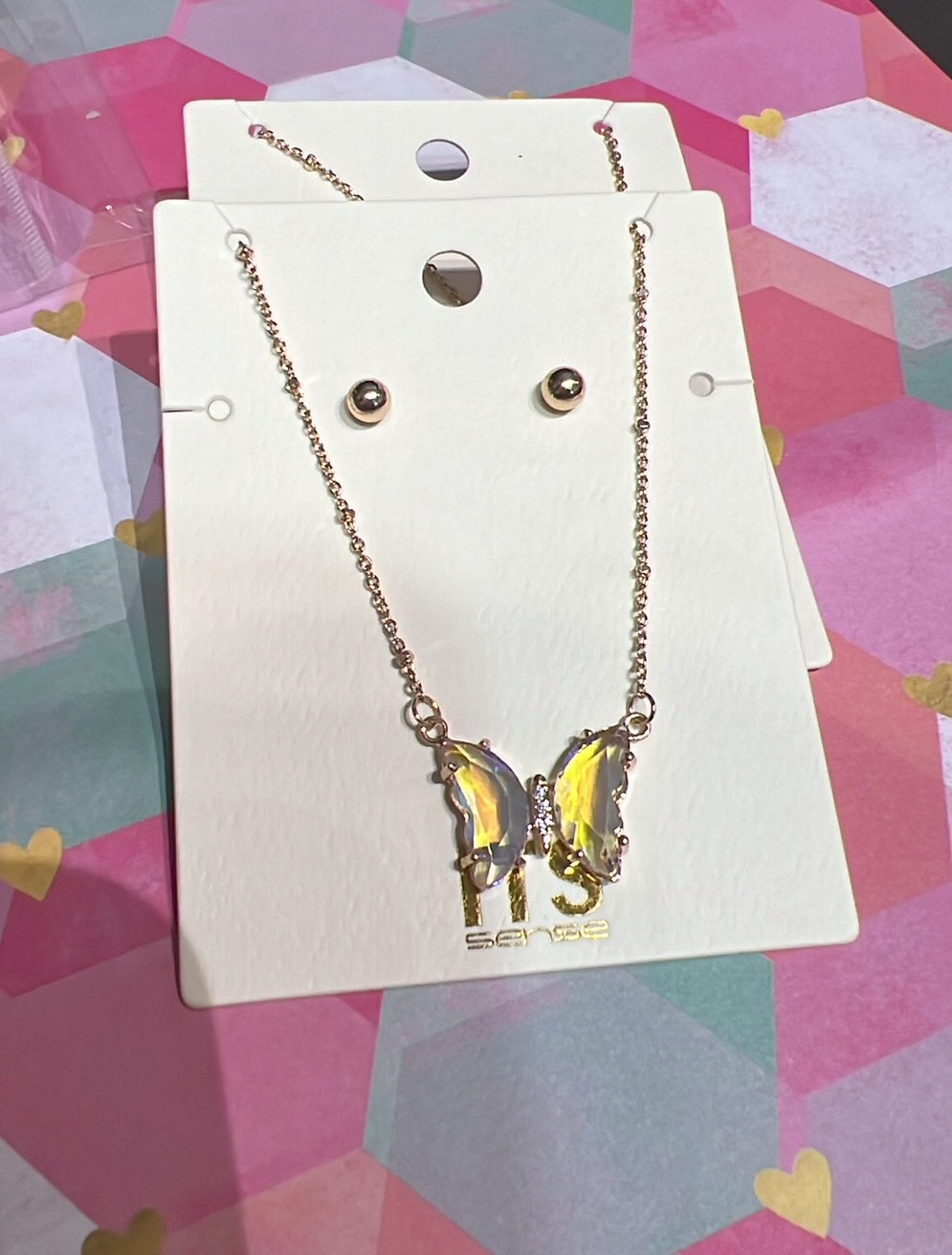 Crystal Butterfly Necklace