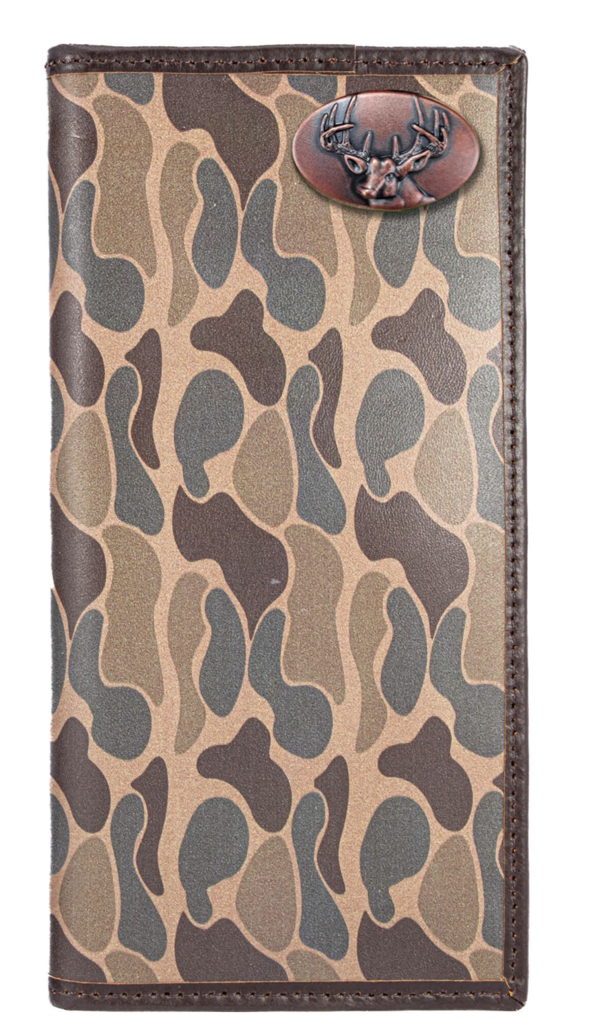 Old School Camo Secretary Wallet