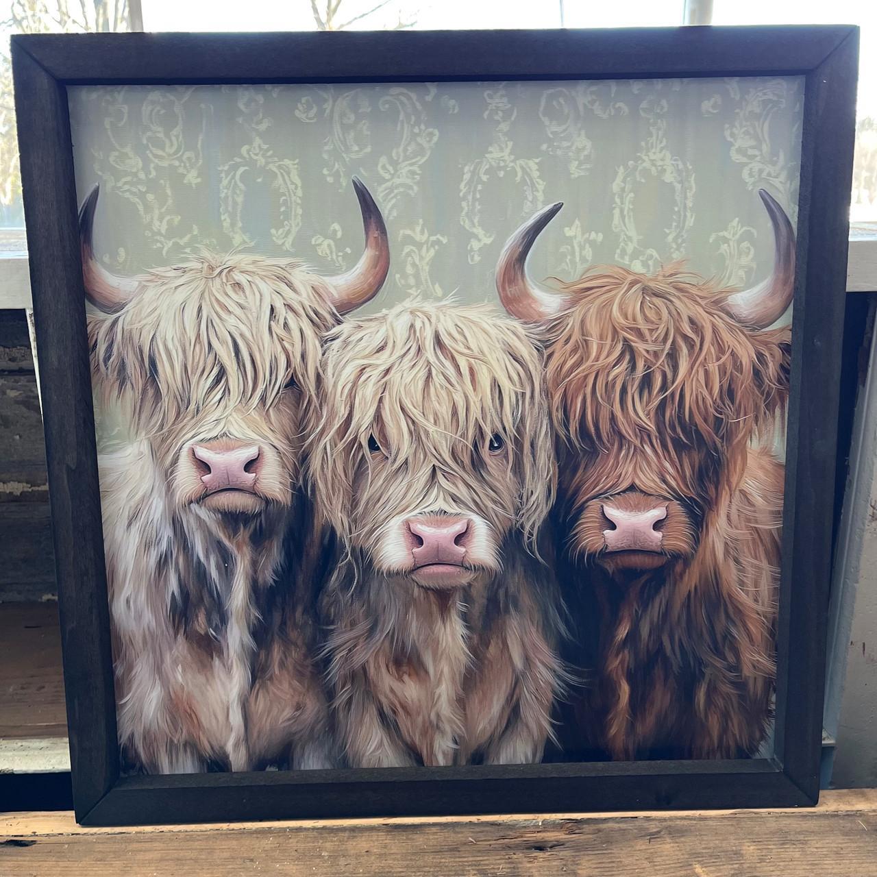 Three Highlands 18x18 Box Frame