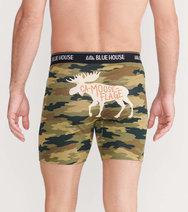 Little Blue House Camooseflage Men's Boxers