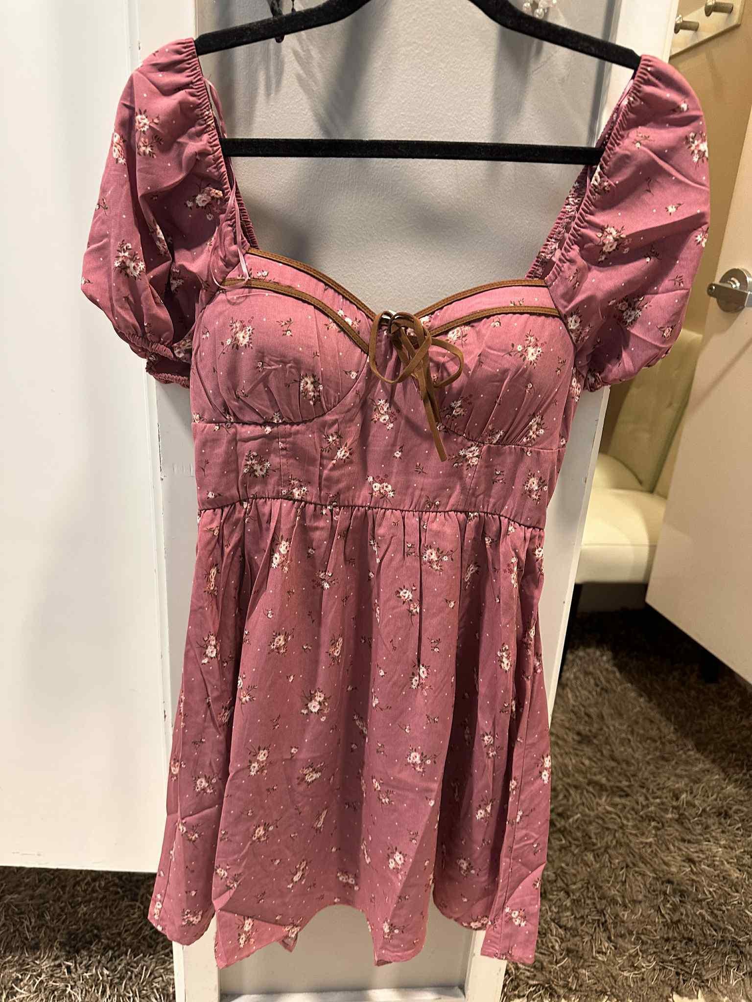 Floral Sweetheart Mini Dress
