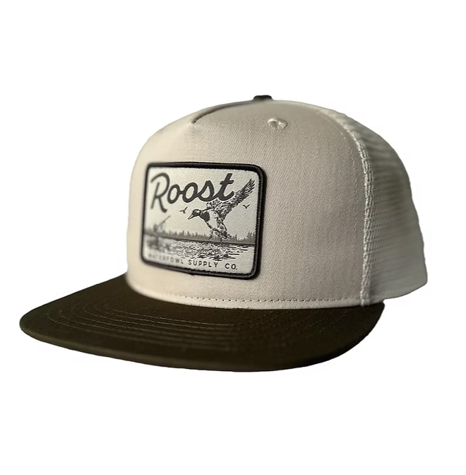 Roost Brown Bill Logo Patch Hat