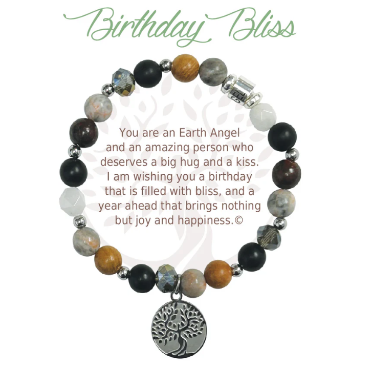 Earth Angel Natural Stone Bracelet - Birthday Bliss
