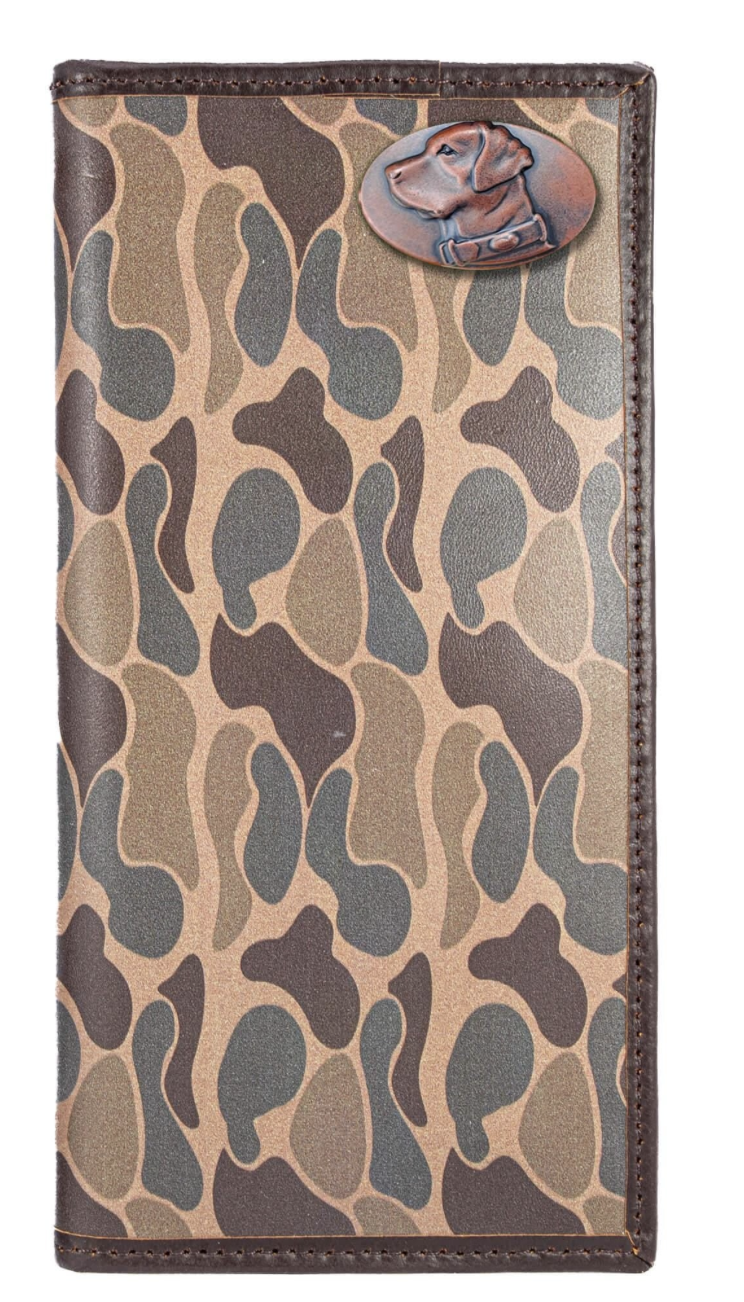 Old School Camo Secretary Wallet