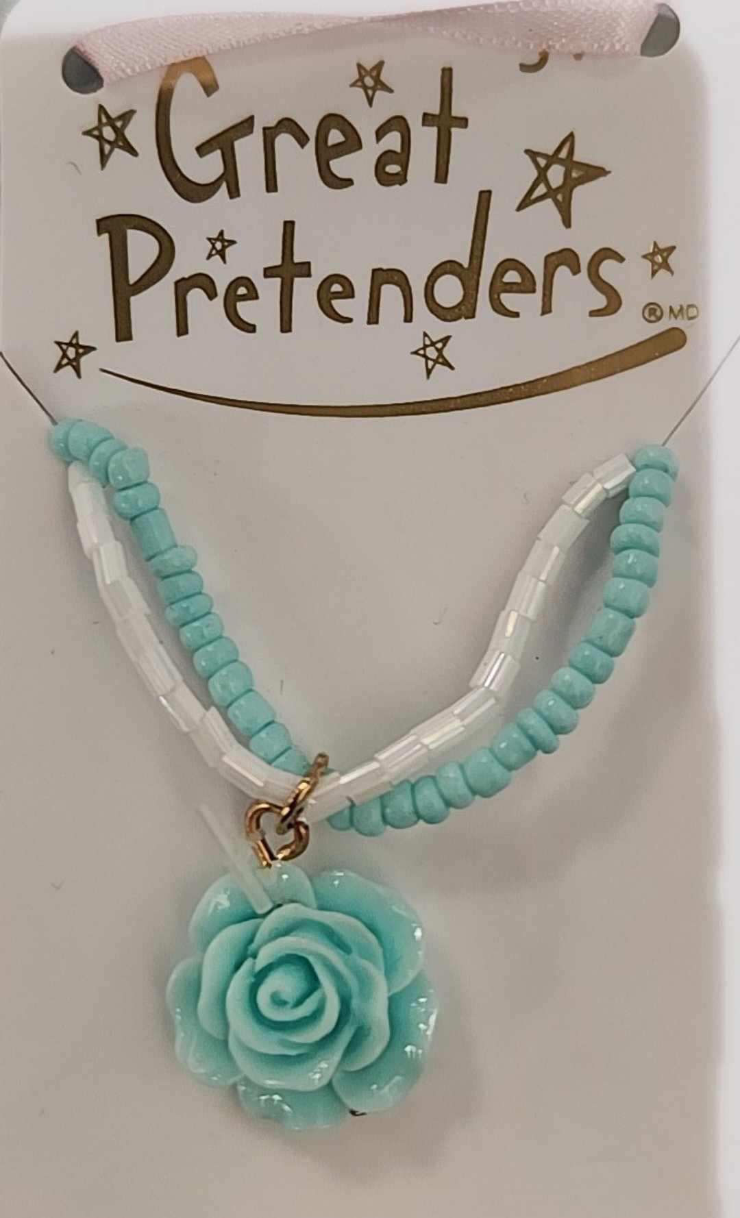 Spring Flower Beaded Necklace