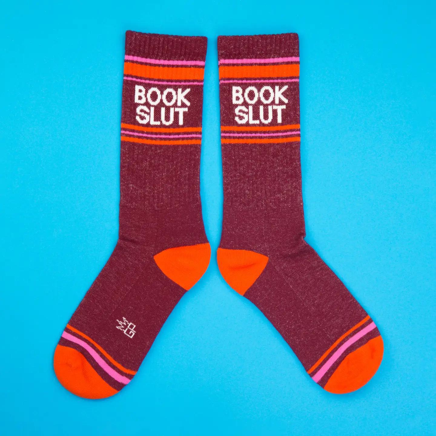 Book Slut Gym Crew Socks