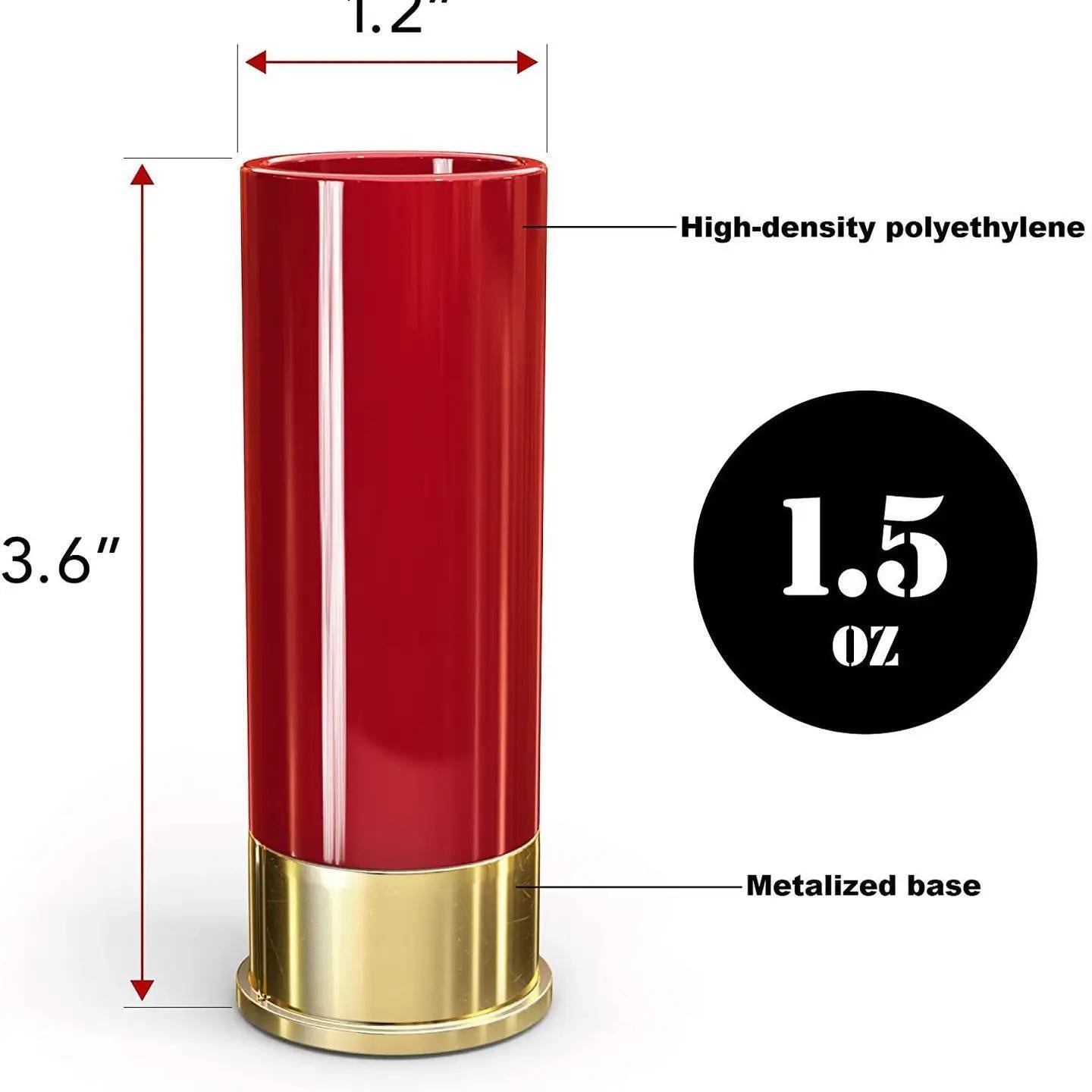 12 Gauge Shot Glasses - Set of 4