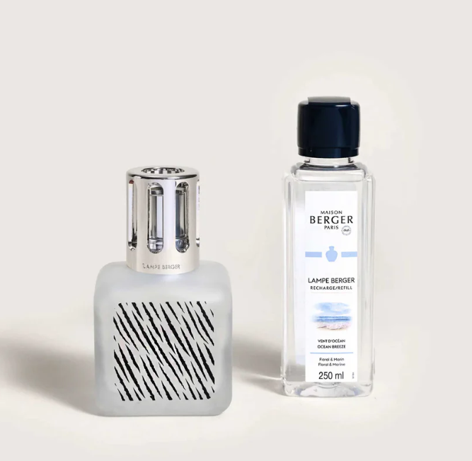 Glaçon Zebra Lamp Gift Set with Ocean Breeze