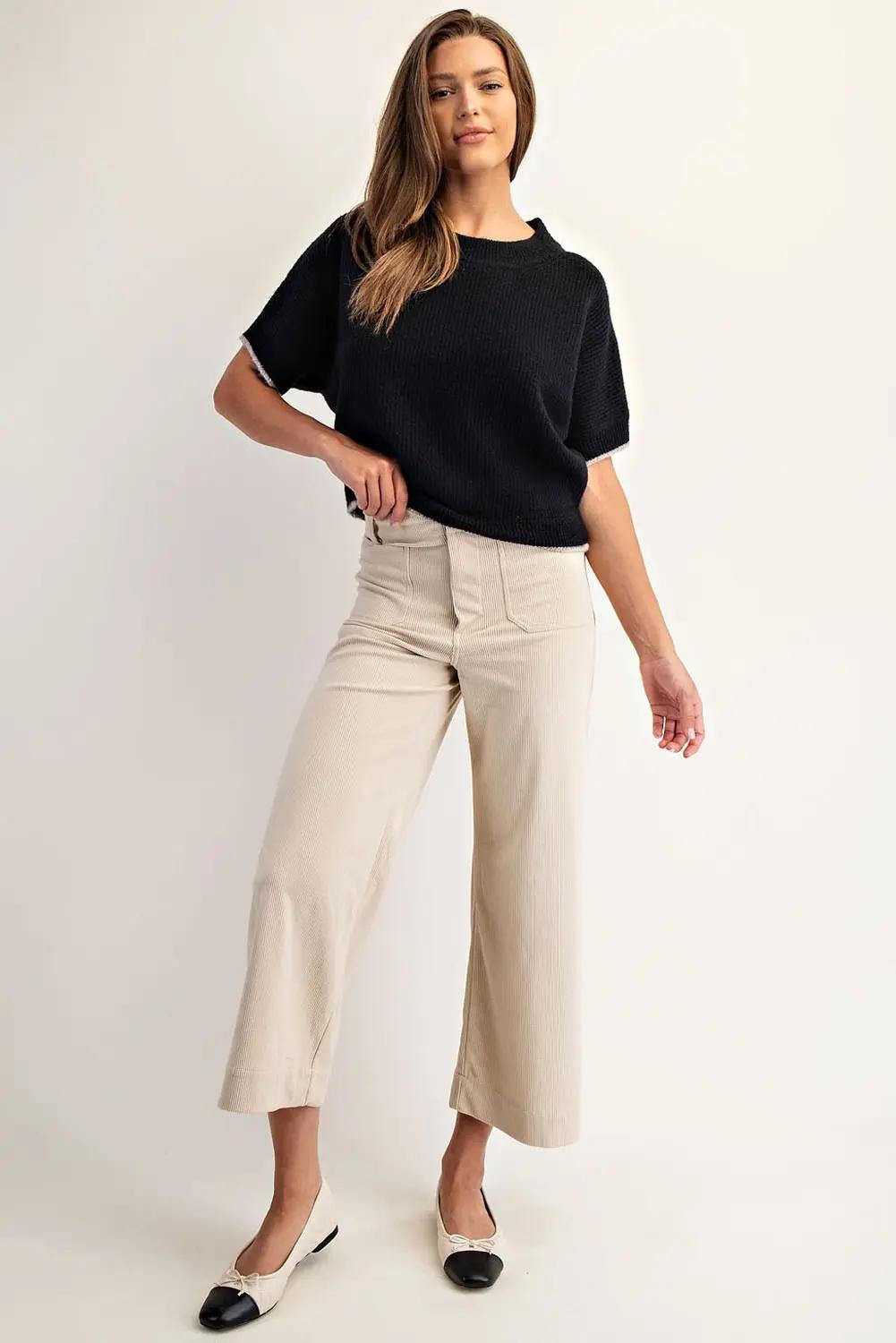 Sand Corduroy Patch Pocket Pants