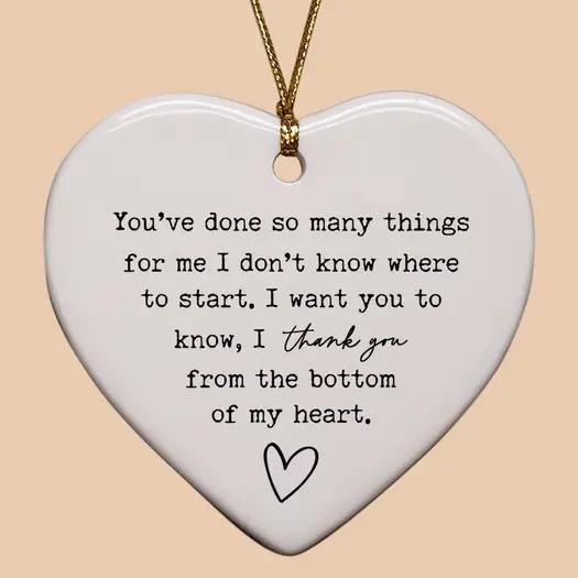 Glass Heart Ornaments