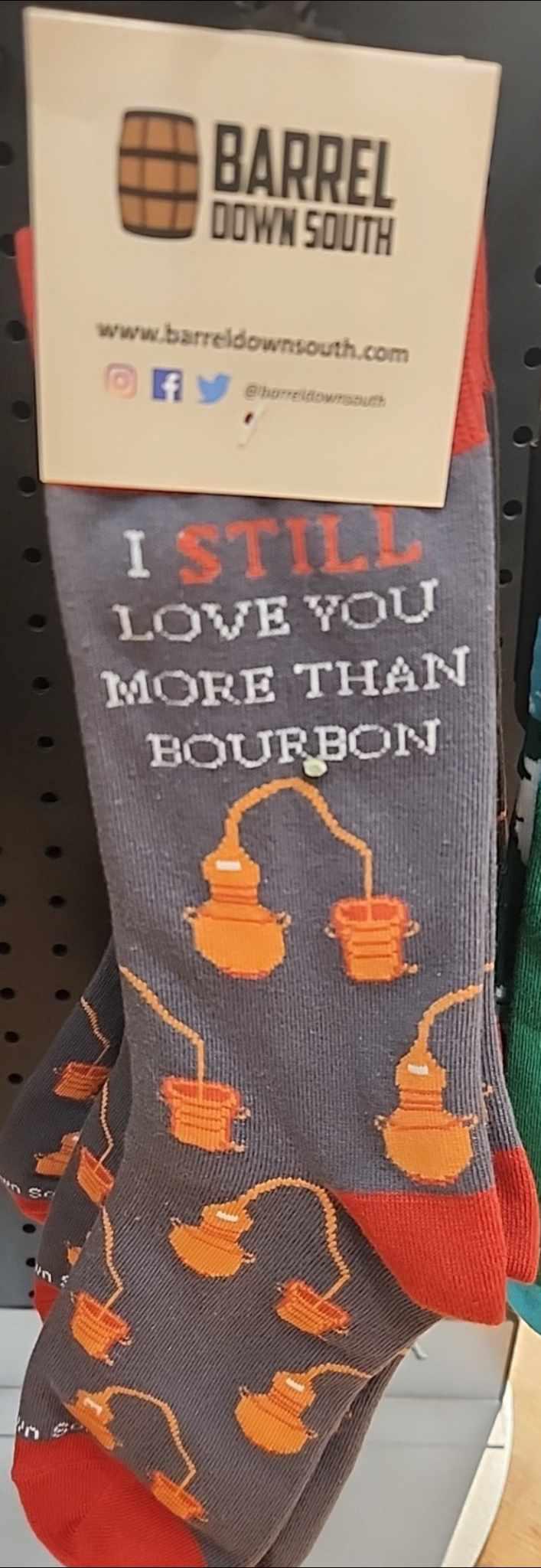 Love You More Than Bourbon Socks