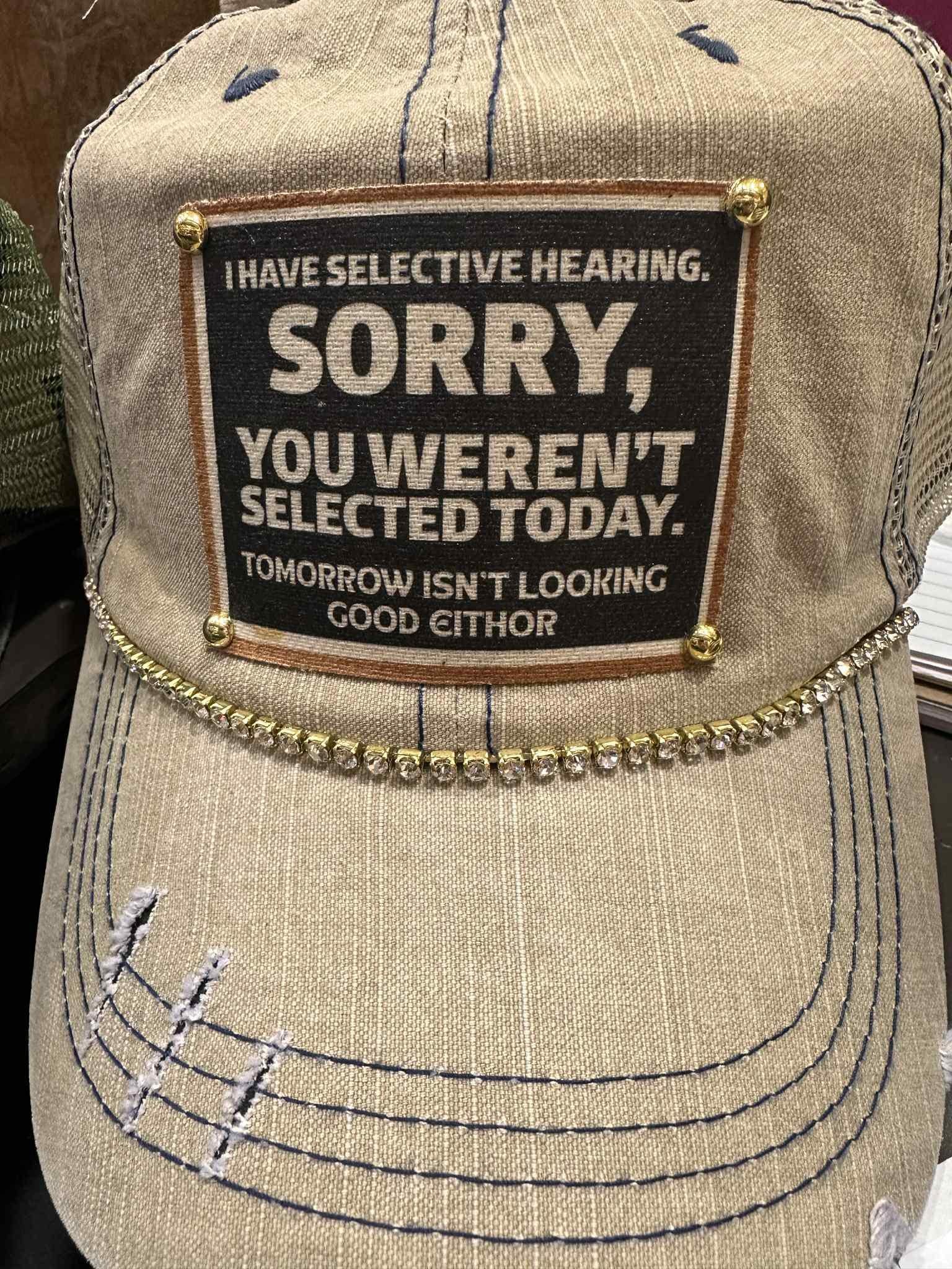 Selective Hearing Bling Hat