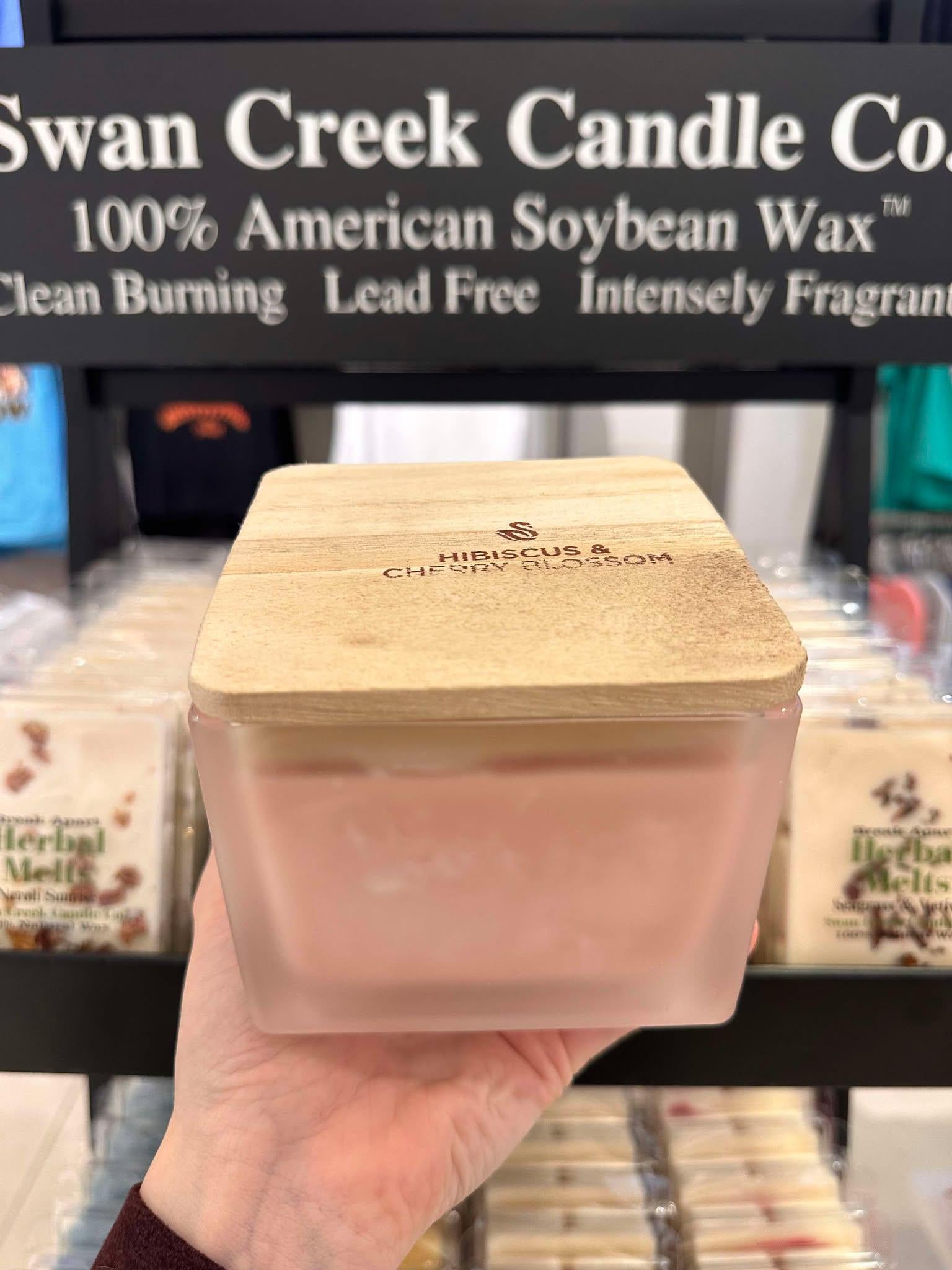 Swan Creek Square Frosted 14oz. Candle