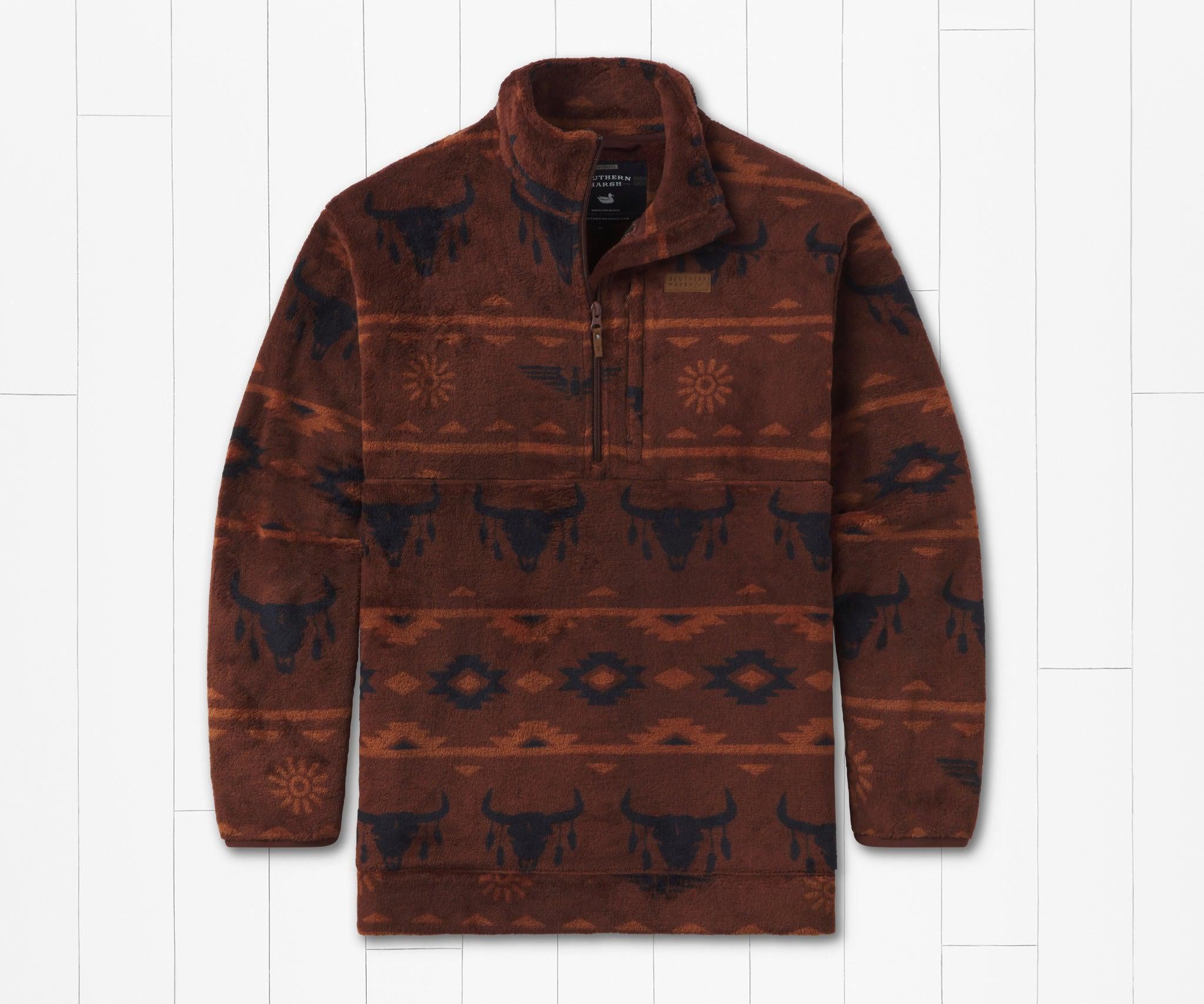 Youth Marfa Valley Fleece Pullover Burnt Red