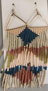 Brooke Triangle Bead Earrings