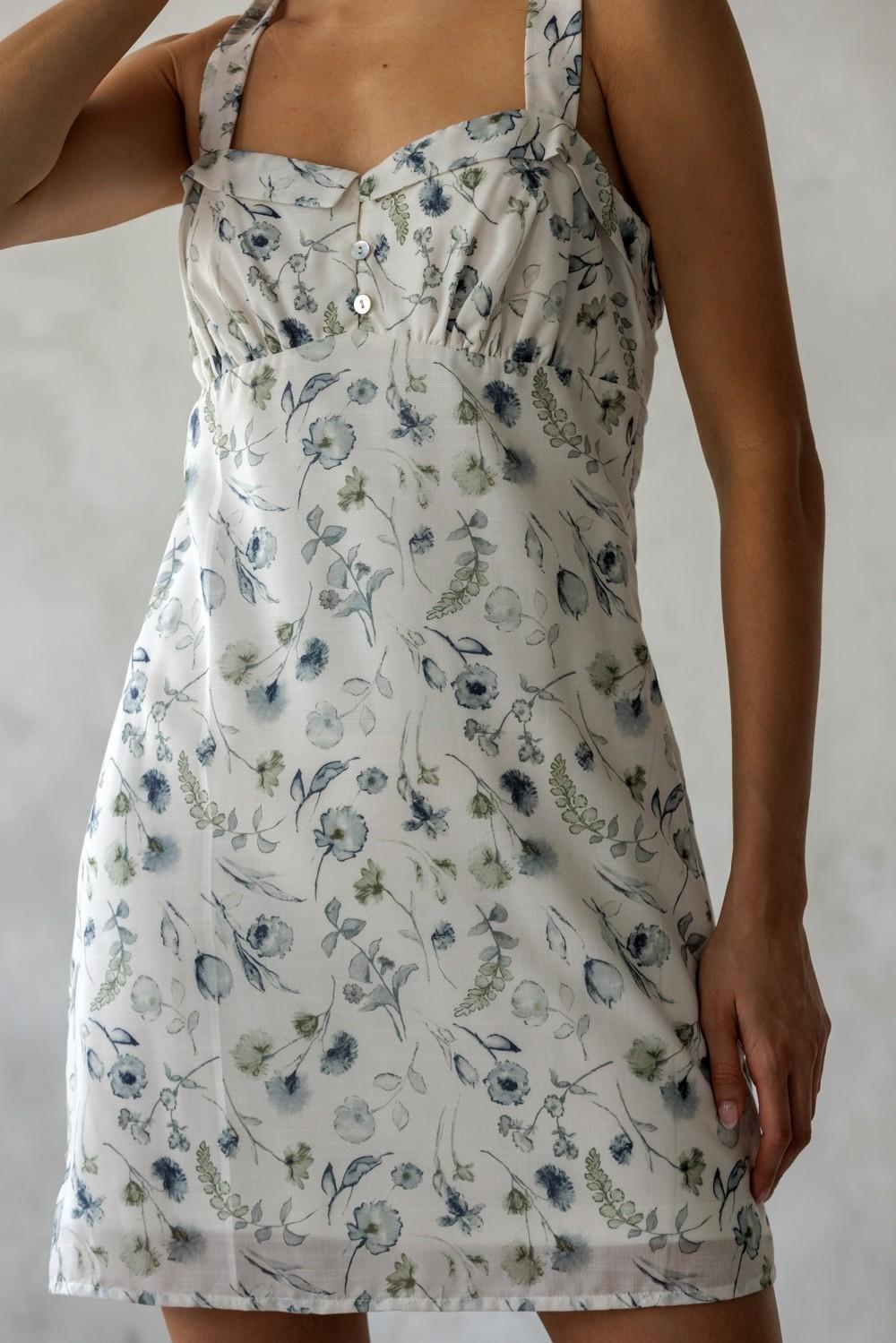 Floral Jacquard Mini Dress