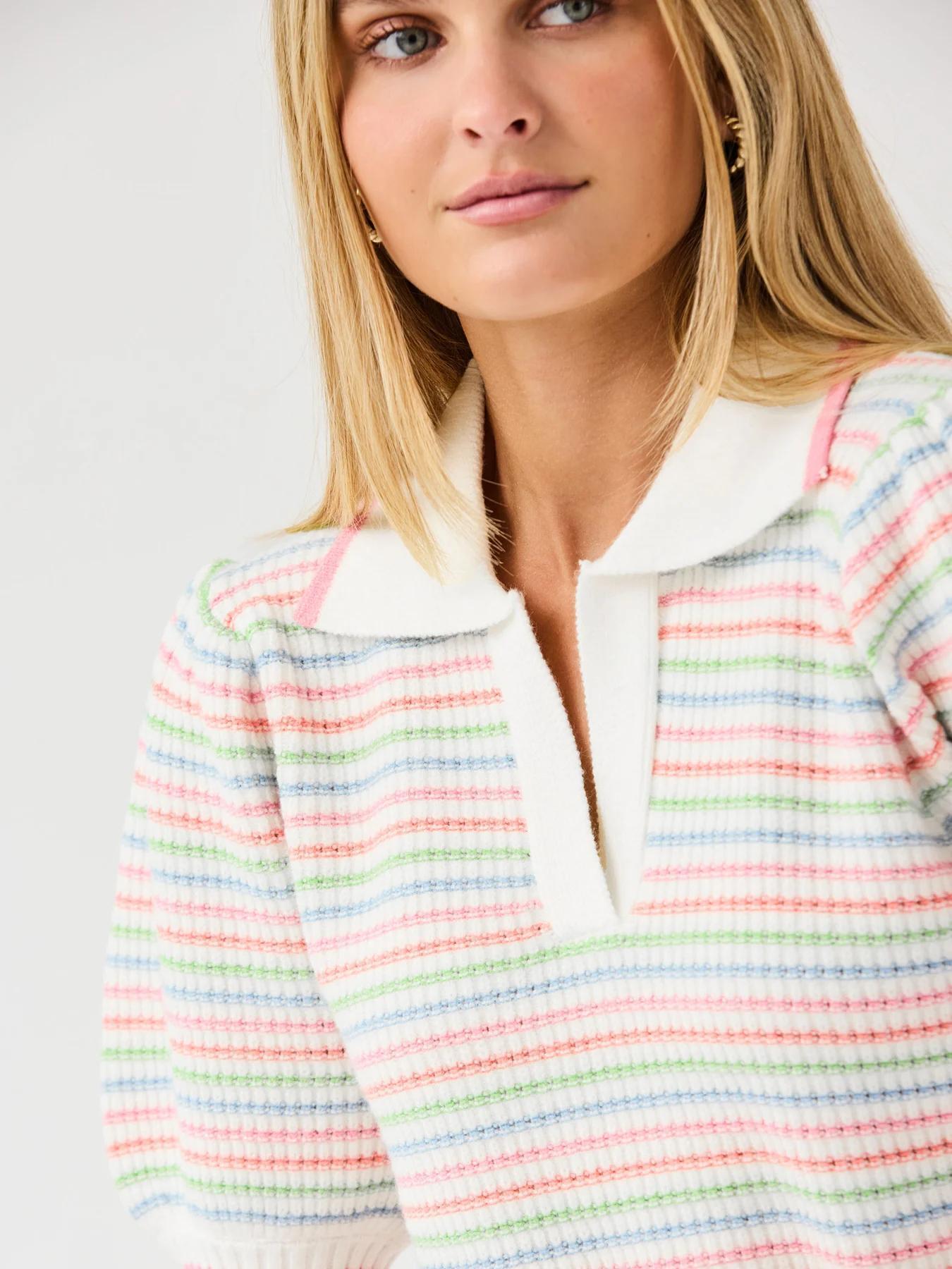 Emma Sweater | Ivory Multi