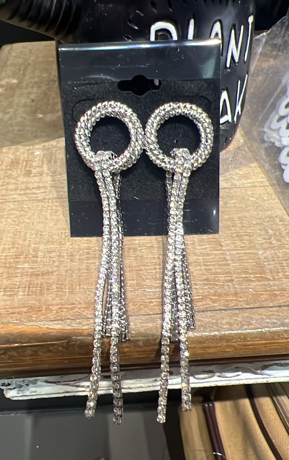 Rope Rhinestone Earrings