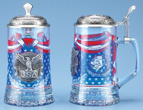 Glass USA Stein