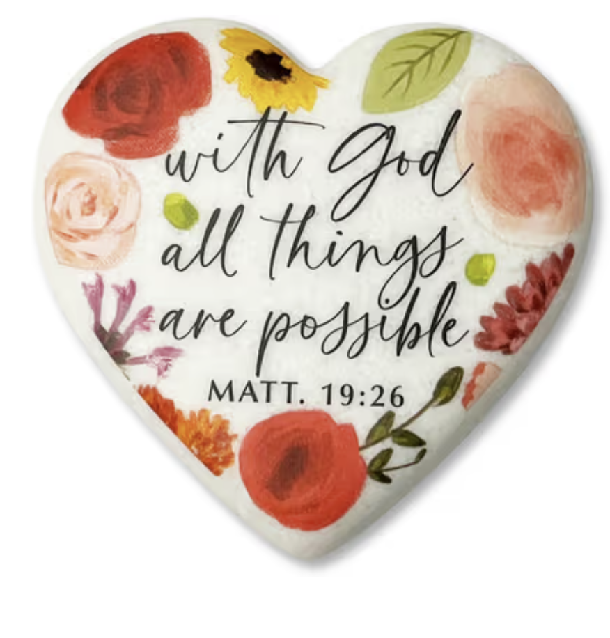 All things Possible Heart Stone