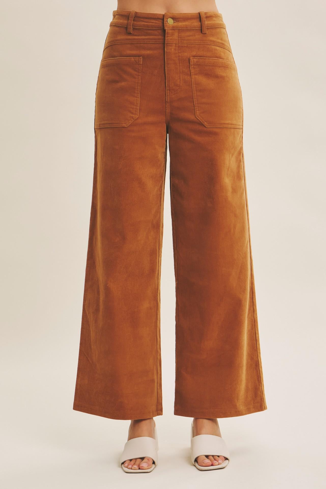 Cozy Chic Corduroy Wide-leg Pants