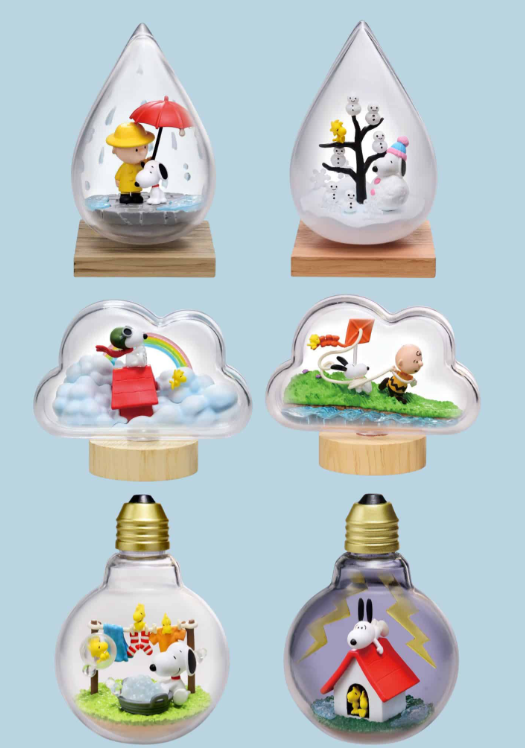 Re-Ment: Snoopy Weather Terrarium Blind Box