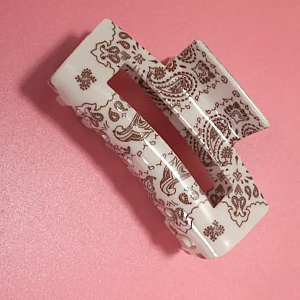 Western Boho Pattern Hair Claw Clips