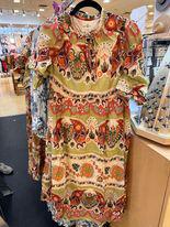 Print Tiered Midi Dress