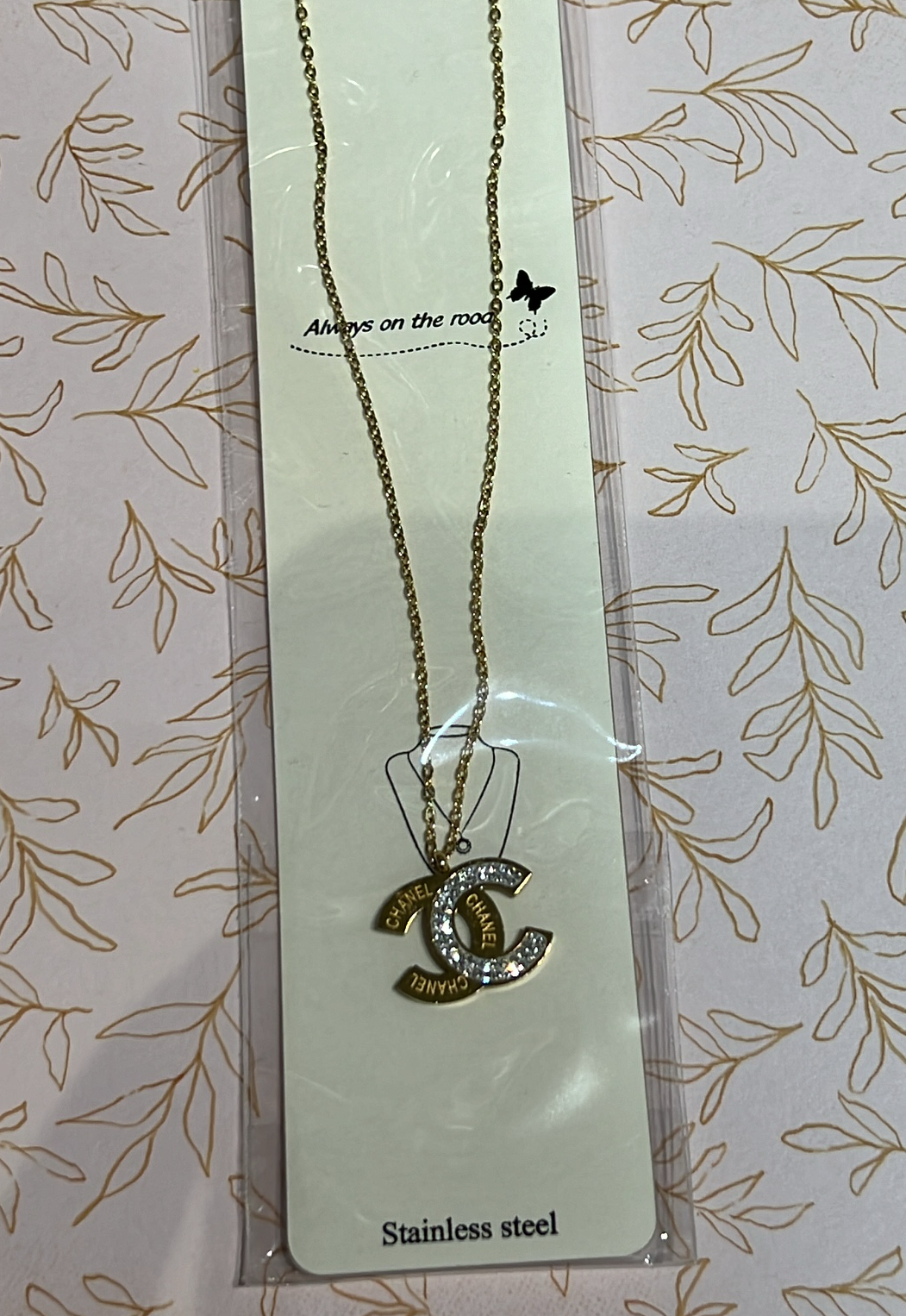 Chanel Crystal CC Necklace