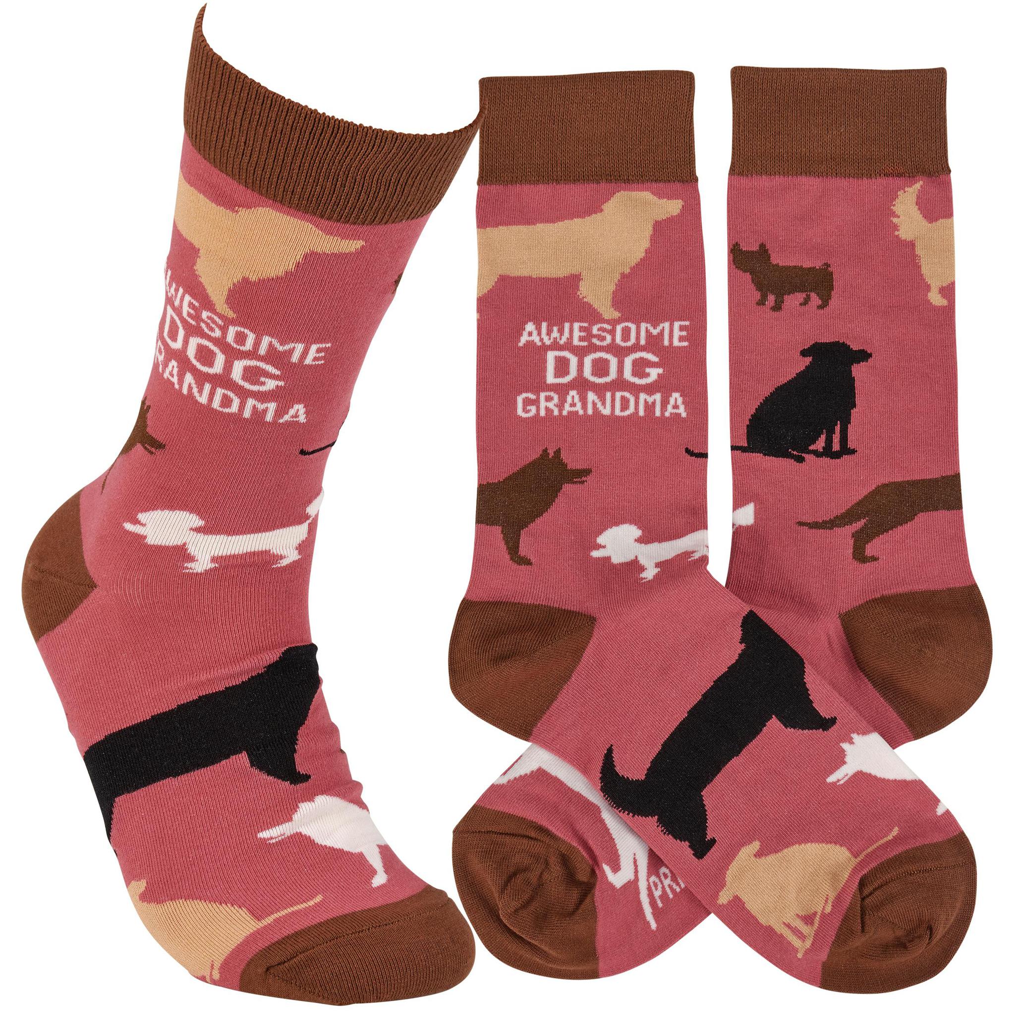 Awesome Dog Grandma Socks