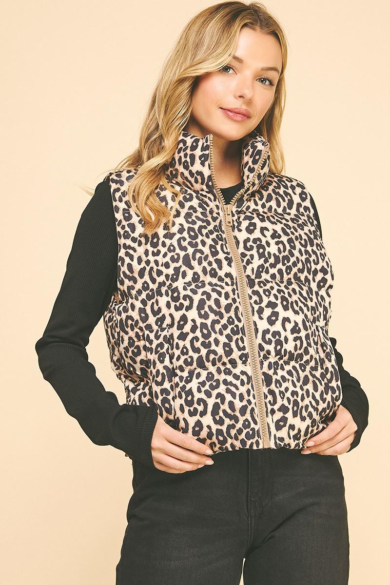 Animal Chic Puff Vest