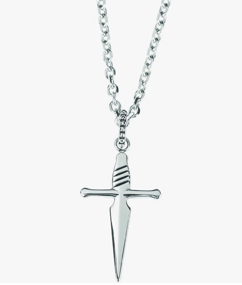 NAIL CROSS STAINLESS STEEL 24" CHAIN CopySWORD CROSS STAINLESS STEEL 24" CHAIN