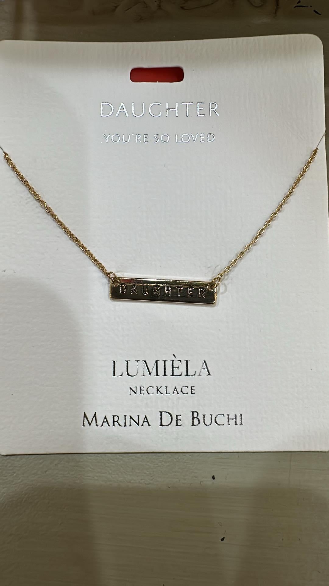 Lumiela Daughter Bar Necklace
