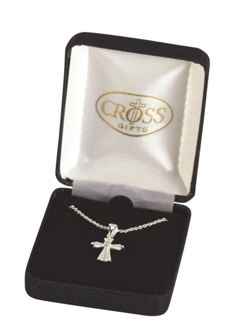 Bud Cross with Crystal