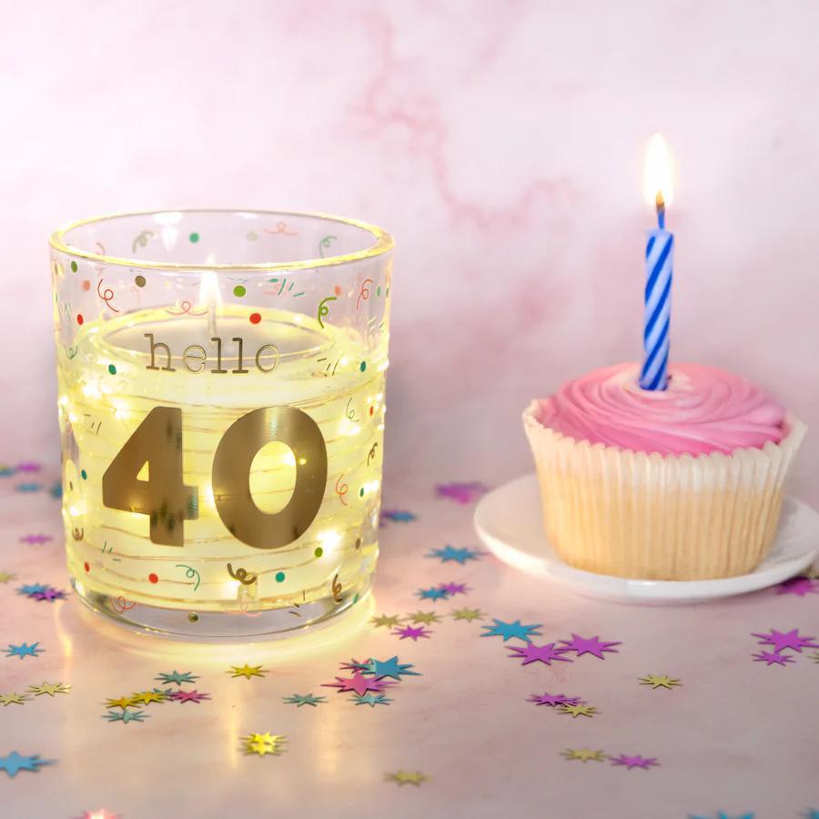 Hello Milestone Birthday 3.5oz Candle