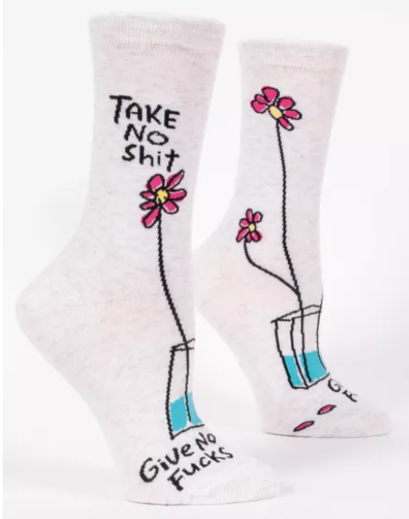 Take No Shit Women's Crew Socks