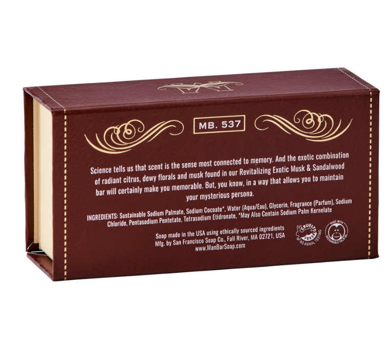 MAN BAR® - Revitalizing Exotic Musk & Sandalwood