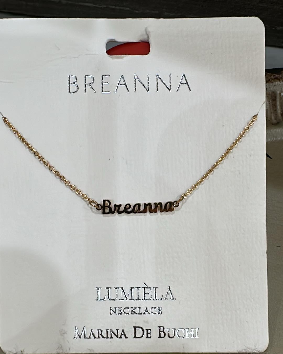 Lumiela Breanna Name Necklace