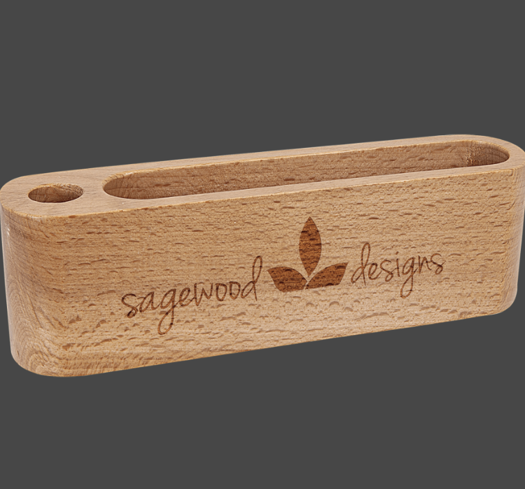 Engravable Beech Wood Holder
