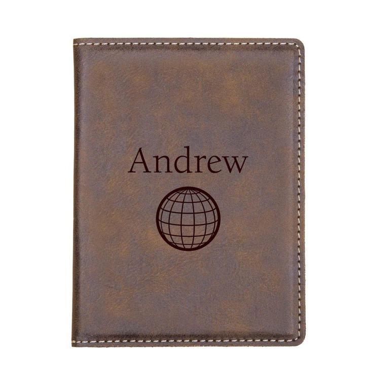 Faux Leather Passport Holder