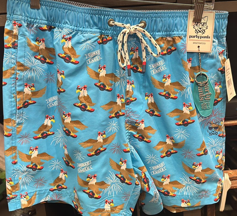 Party Pants Shred Eagle Short - Blue