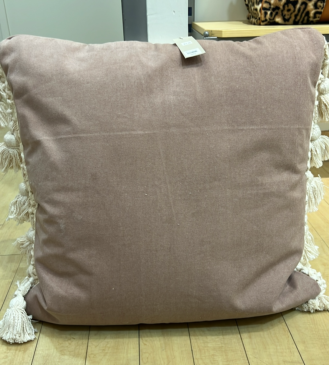 Mauve Tassel Pillow